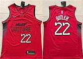 Men's Miami Heat #22 Jimmy Butler Red 2024 City Edition Stitched Basketball Jersey,baseball caps,new era cap wholesale,wholesale hats
